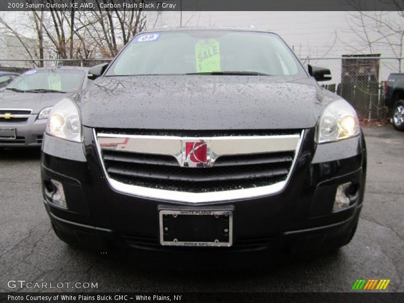 Carbon Flash Black / Gray 2009 Saturn Outlook XE AWD