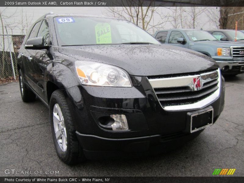 Carbon Flash Black / Gray 2009 Saturn Outlook XE AWD