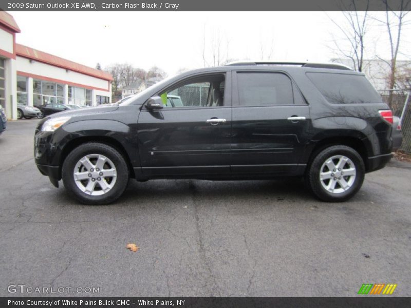 Carbon Flash Black / Gray 2009 Saturn Outlook XE AWD
