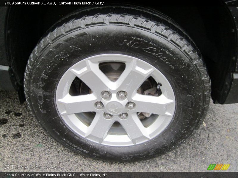 Carbon Flash Black / Gray 2009 Saturn Outlook XE AWD