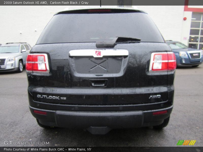 Carbon Flash Black / Gray 2009 Saturn Outlook XE AWD