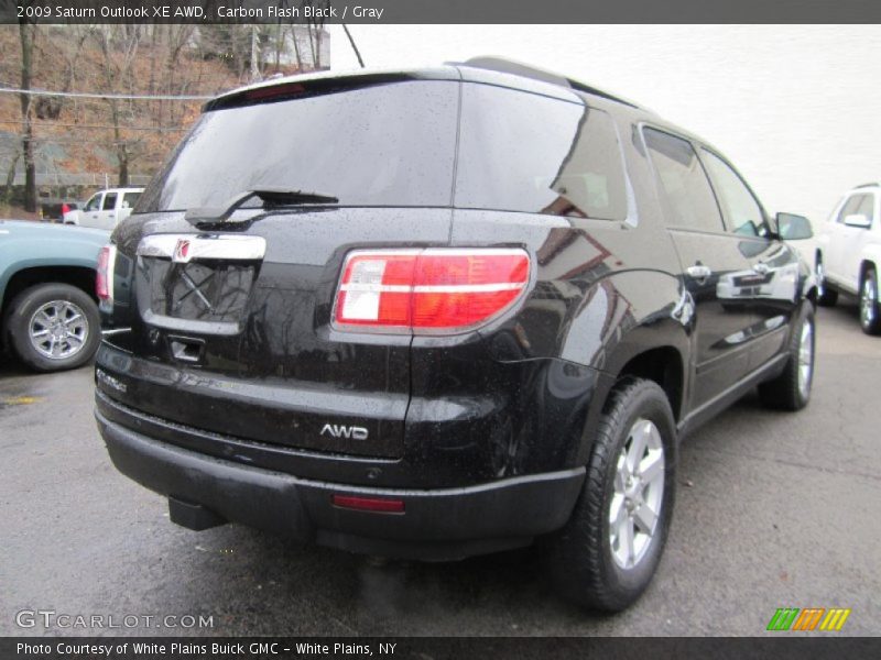Carbon Flash Black / Gray 2009 Saturn Outlook XE AWD