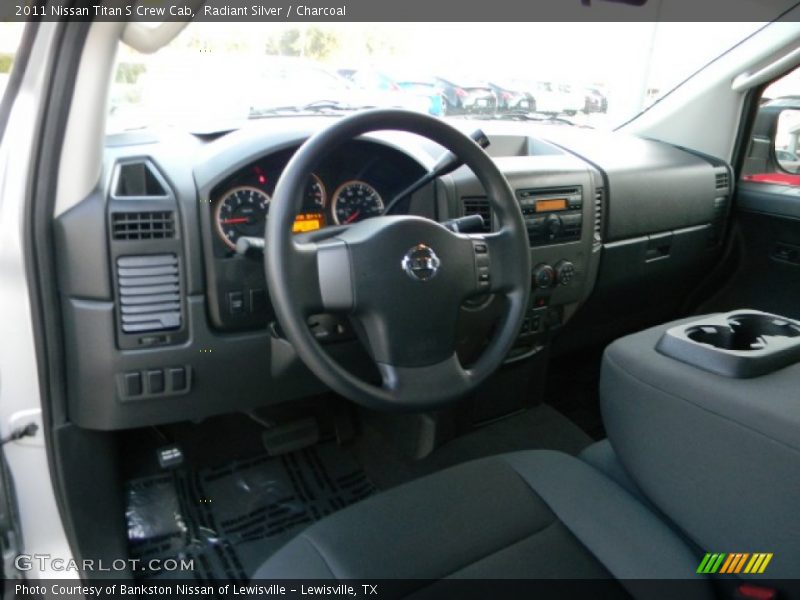 Radiant Silver / Charcoal 2011 Nissan Titan S Crew Cab