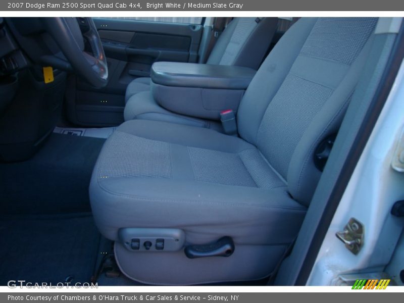 Bright White / Medium Slate Gray 2007 Dodge Ram 2500 Sport Quad Cab 4x4