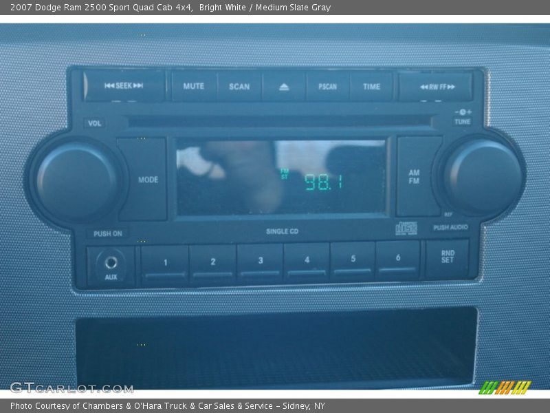 Bright White / Medium Slate Gray 2007 Dodge Ram 2500 Sport Quad Cab 4x4