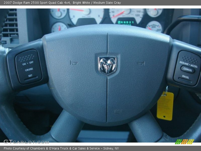 Bright White / Medium Slate Gray 2007 Dodge Ram 2500 Sport Quad Cab 4x4