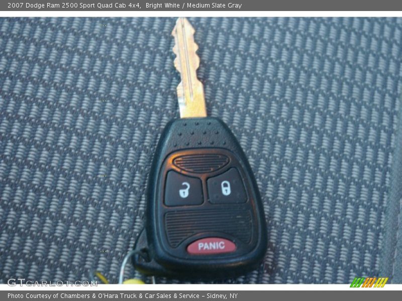 Bright White / Medium Slate Gray 2007 Dodge Ram 2500 Sport Quad Cab 4x4