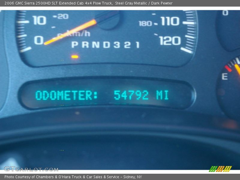 Steel Gray Metallic / Dark Pewter 2006 GMC Sierra 2500HD SLT Extended Cab 4x4 Plow Truck