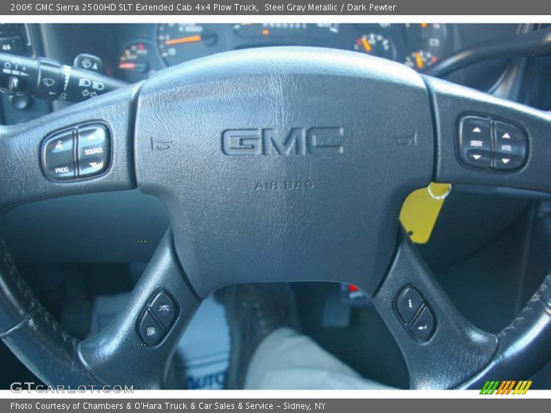 Steel Gray Metallic / Dark Pewter 2006 GMC Sierra 2500HD SLT Extended Cab 4x4 Plow Truck