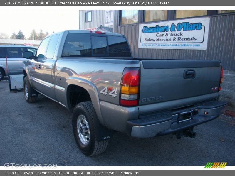 Steel Gray Metallic / Dark Pewter 2006 GMC Sierra 2500HD SLT Extended Cab 4x4 Plow Truck