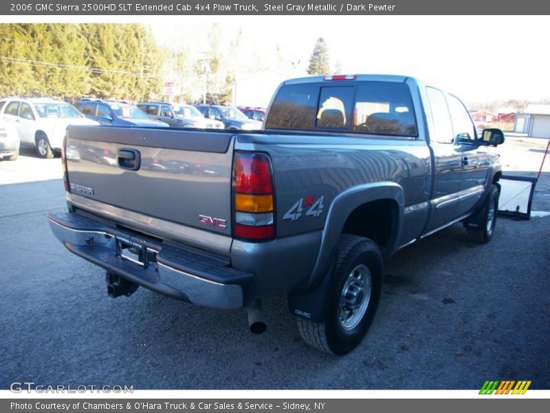 Steel Gray Metallic / Dark Pewter 2006 GMC Sierra 2500HD SLT Extended Cab 4x4 Plow Truck