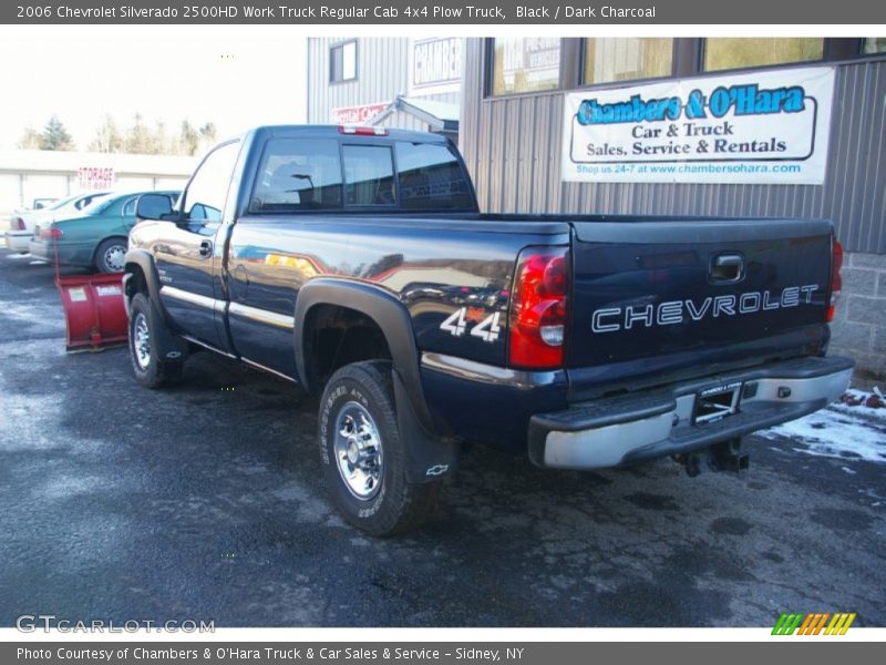 Black / Dark Charcoal 2006 Chevrolet Silverado 2500HD Work Truck Regular Cab 4x4 Plow Truck