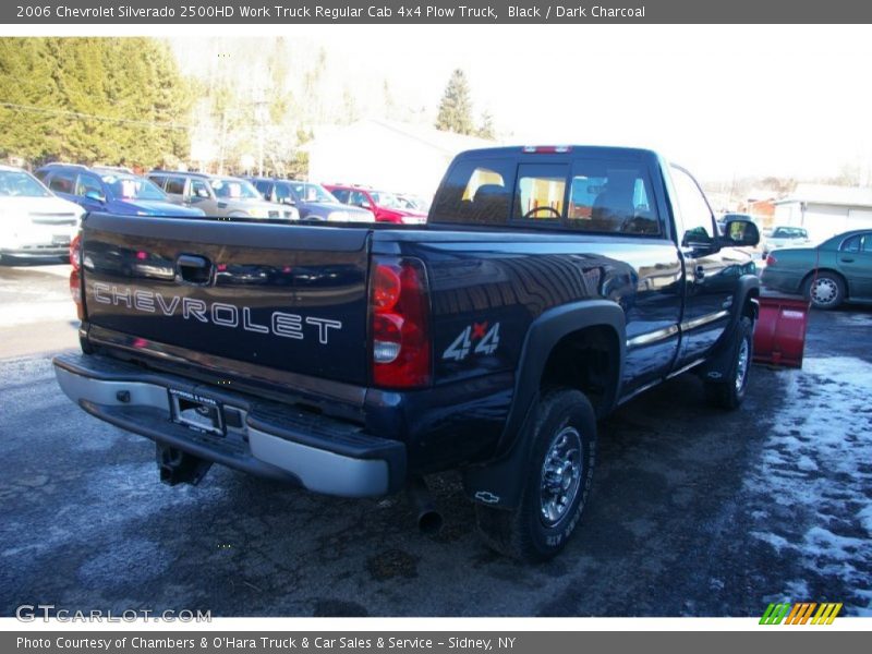 Black / Dark Charcoal 2006 Chevrolet Silverado 2500HD Work Truck Regular Cab 4x4 Plow Truck