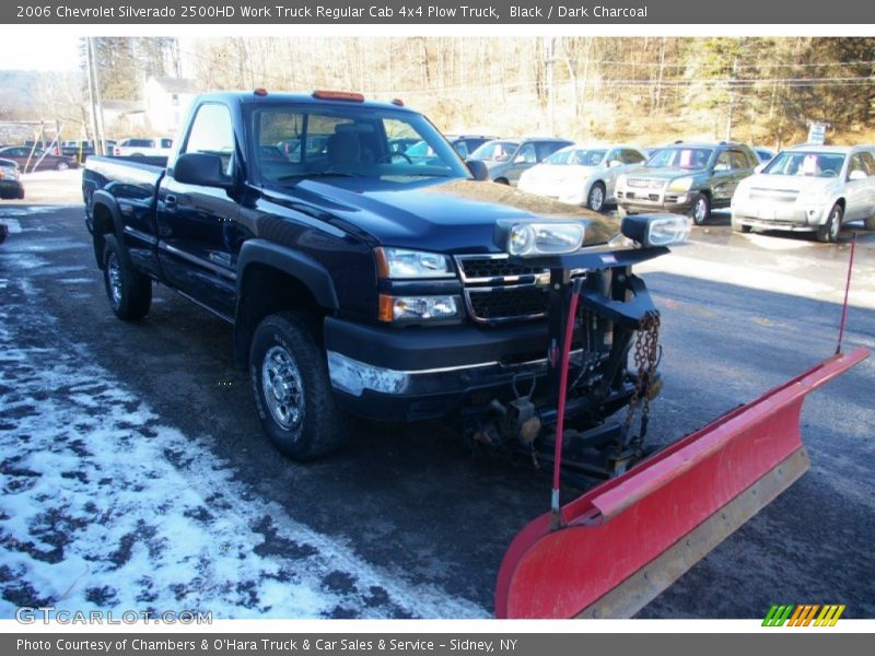 Black / Dark Charcoal 2006 Chevrolet Silverado 2500HD Work Truck Regular Cab 4x4 Plow Truck