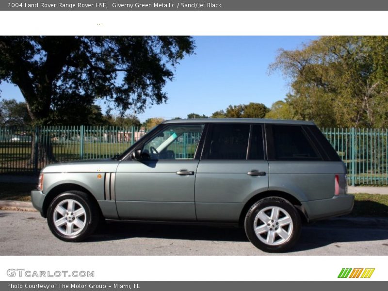 Giverny Green Metallic / Sand/Jet Black 2004 Land Rover Range Rover HSE