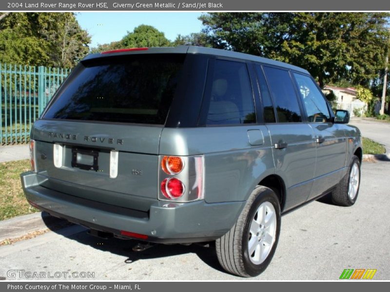 Giverny Green Metallic / Sand/Jet Black 2004 Land Rover Range Rover HSE