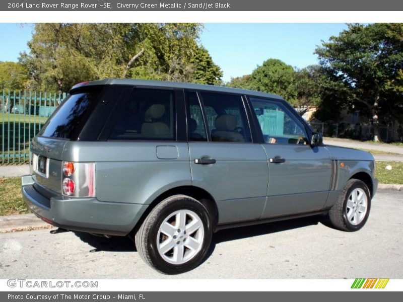 Giverny Green Metallic / Sand/Jet Black 2004 Land Rover Range Rover HSE