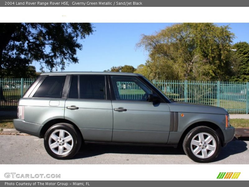 Giverny Green Metallic / Sand/Jet Black 2004 Land Rover Range Rover HSE