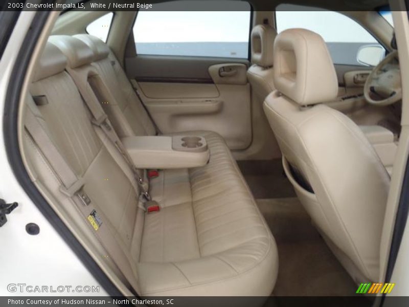 White / Neutral Beige 2003 Chevrolet Impala LS