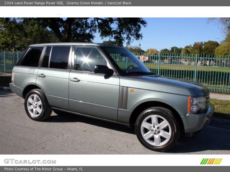 Giverny Green Metallic / Sand/Jet Black 2004 Land Rover Range Rover HSE