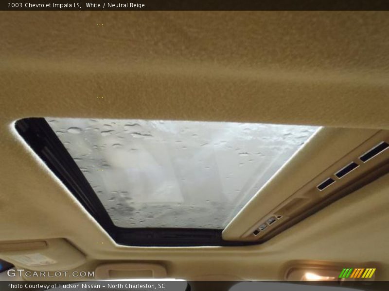 White / Neutral Beige 2003 Chevrolet Impala LS