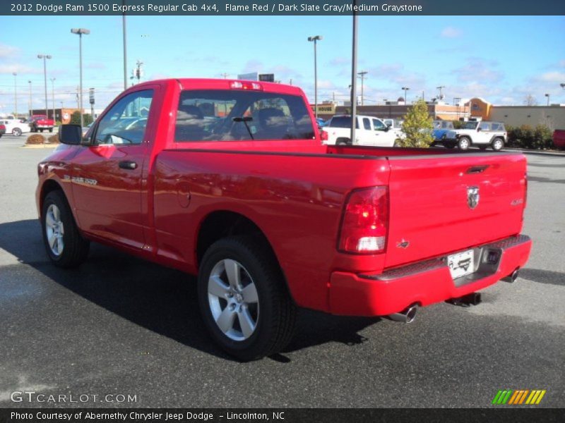 Flame Red / Dark Slate Gray/Medium Graystone 2012 Dodge Ram 1500 Express Regular Cab 4x4