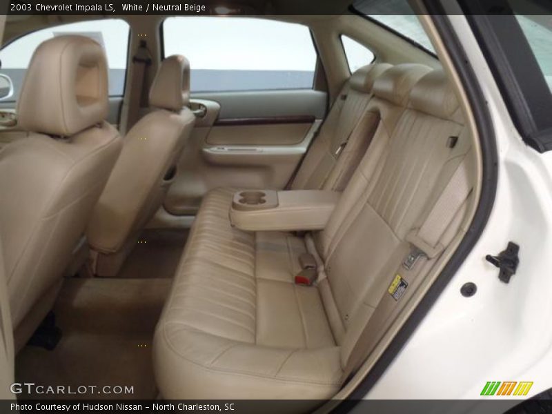 White / Neutral Beige 2003 Chevrolet Impala LS