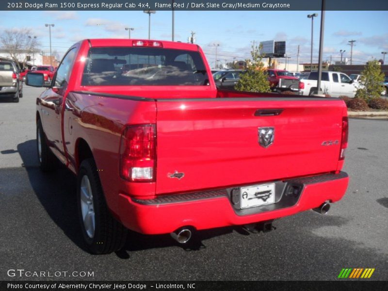 Flame Red / Dark Slate Gray/Medium Graystone 2012 Dodge Ram 1500 Express Regular Cab 4x4