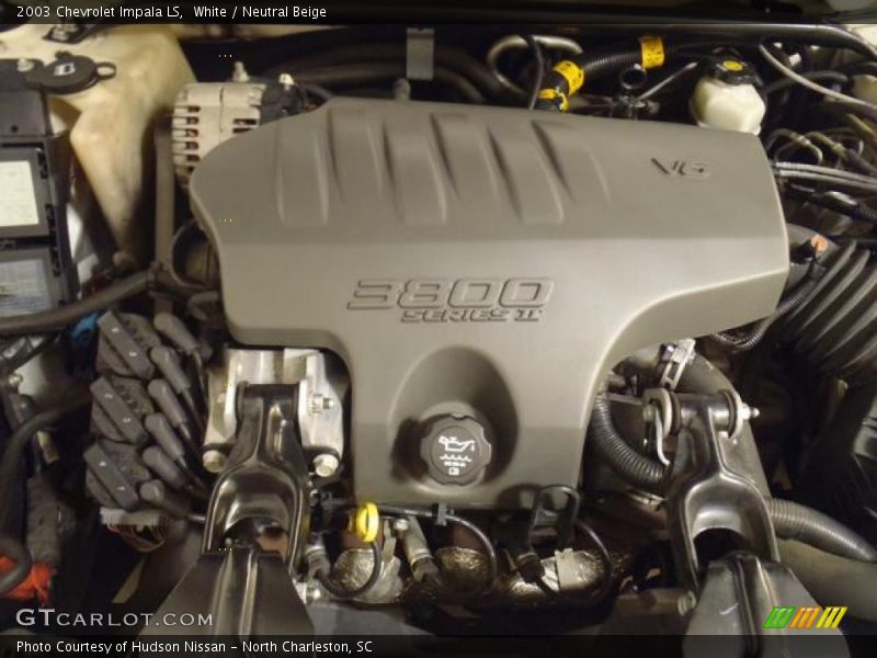 White / Neutral Beige 2003 Chevrolet Impala LS