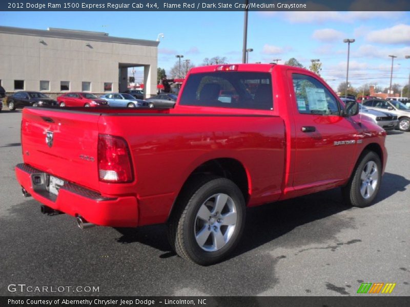 Flame Red / Dark Slate Gray/Medium Graystone 2012 Dodge Ram 1500 Express Regular Cab 4x4