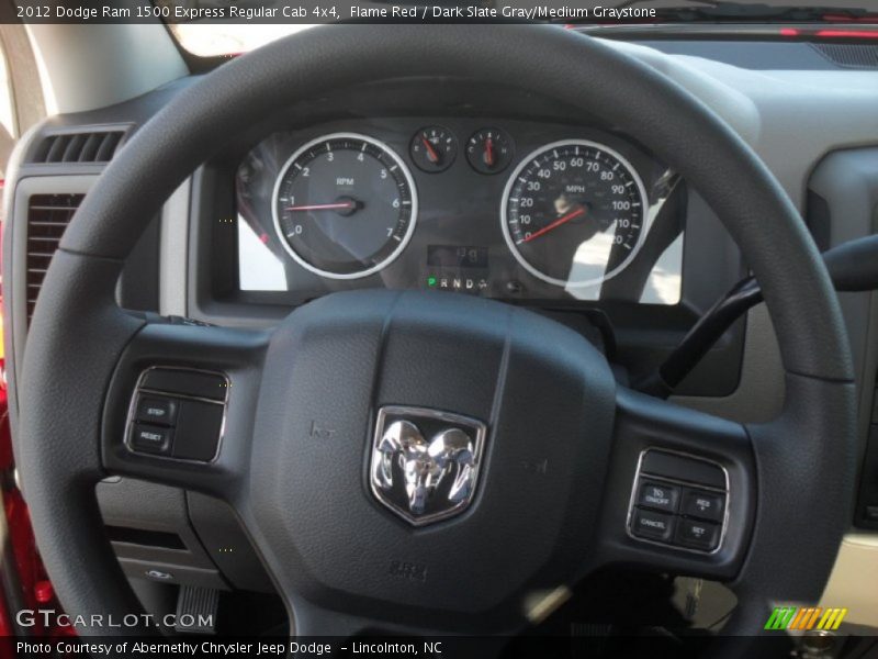 Flame Red / Dark Slate Gray/Medium Graystone 2012 Dodge Ram 1500 Express Regular Cab 4x4