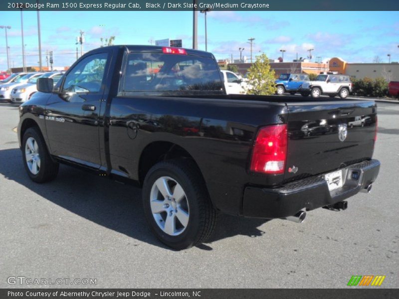 Black / Dark Slate Gray/Medium Graystone 2012 Dodge Ram 1500 Express Regular Cab