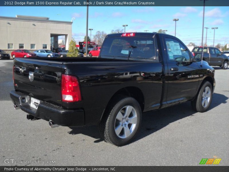 Black / Dark Slate Gray/Medium Graystone 2012 Dodge Ram 1500 Express Regular Cab