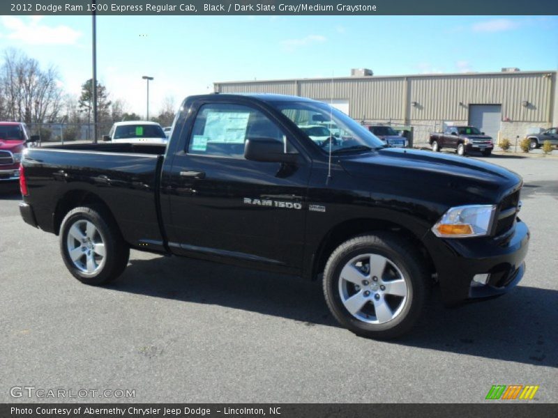 Black / Dark Slate Gray/Medium Graystone 2012 Dodge Ram 1500 Express Regular Cab