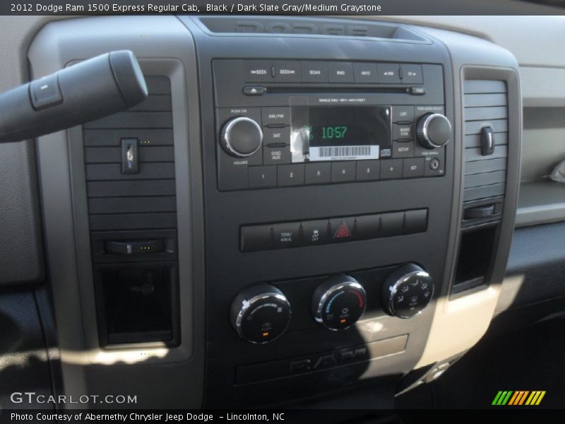 Black / Dark Slate Gray/Medium Graystone 2012 Dodge Ram 1500 Express Regular Cab