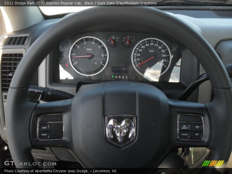 Black / Dark Slate Gray/Medium Graystone 2012 Dodge Ram 1500 Express Regular Cab