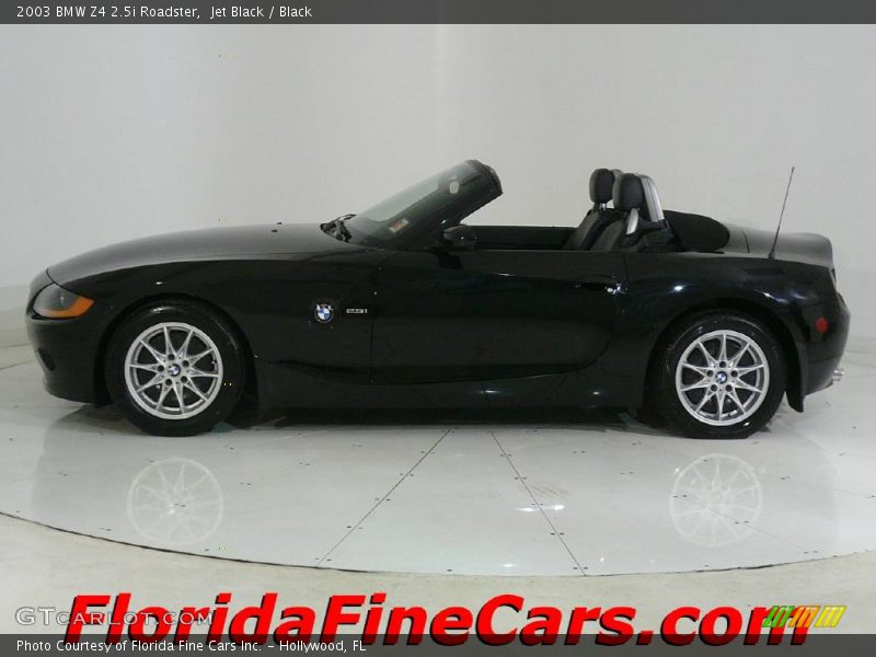 Jet Black / Black 2003 BMW Z4 2.5i Roadster