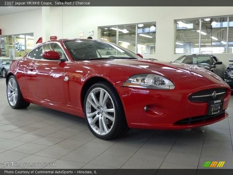 Salsa Red / Charcoal 2007 Jaguar XK XK8 Coupe