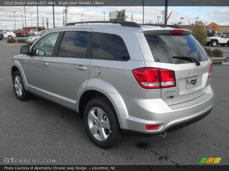 Bright Silver Metallic / Black 2012 Dodge Journey SXT AWD