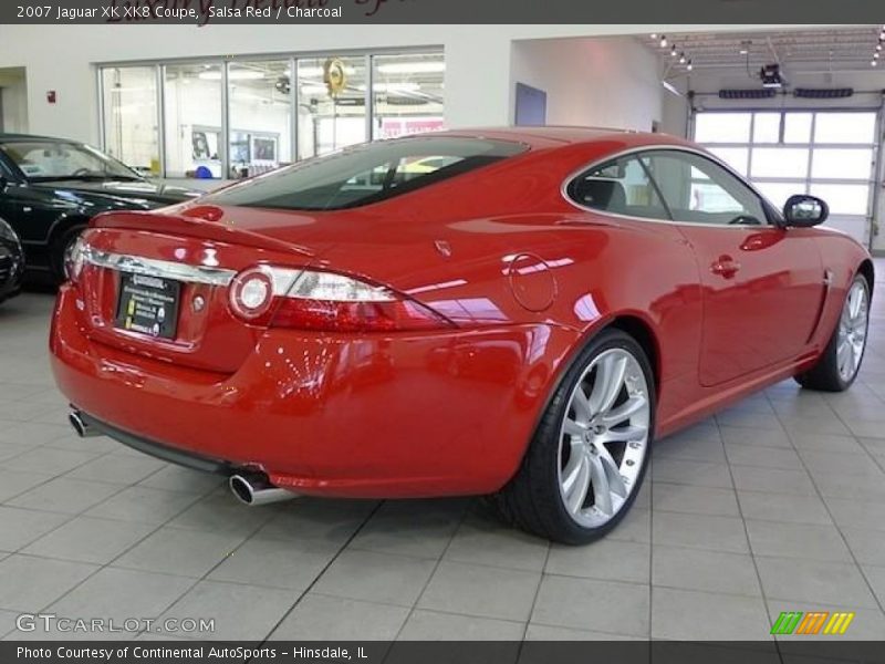 Salsa Red / Charcoal 2007 Jaguar XK XK8 Coupe