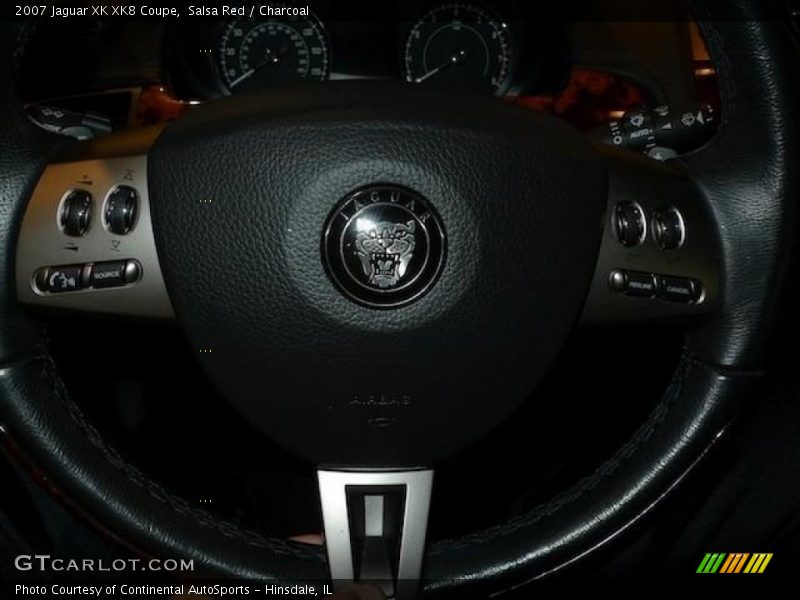 Salsa Red / Charcoal 2007 Jaguar XK XK8 Coupe