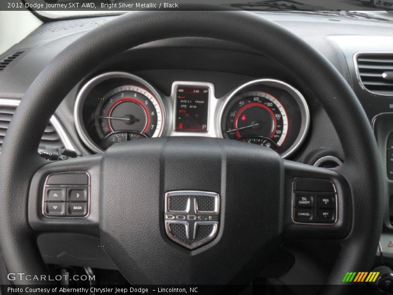 Bright Silver Metallic / Black 2012 Dodge Journey SXT AWD