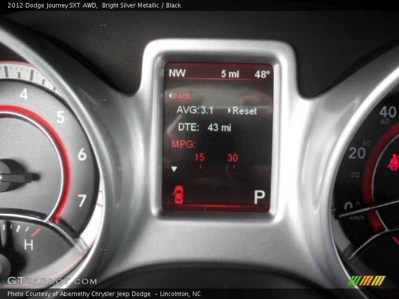 Bright Silver Metallic / Black 2012 Dodge Journey SXT AWD