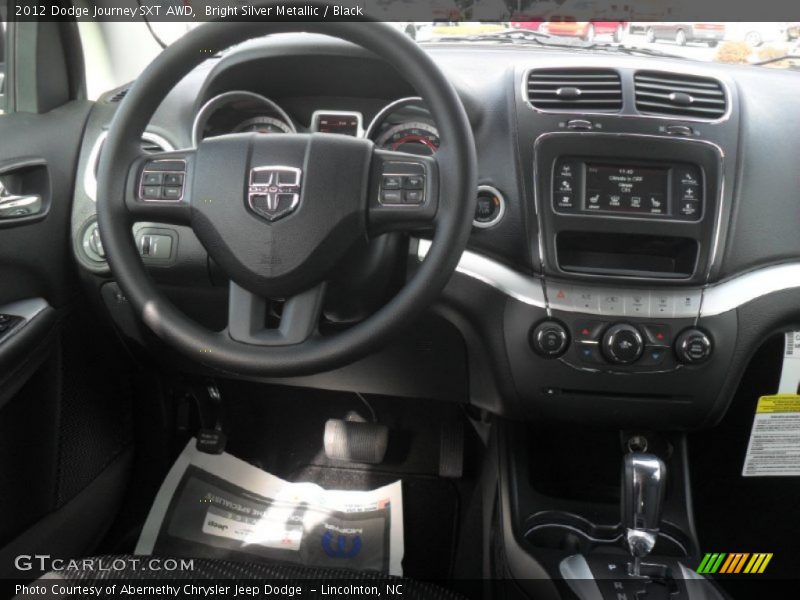 Bright Silver Metallic / Black 2012 Dodge Journey SXT AWD