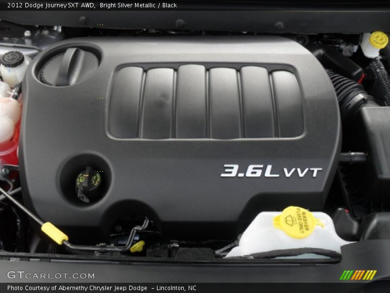Bright Silver Metallic / Black 2012 Dodge Journey SXT AWD
