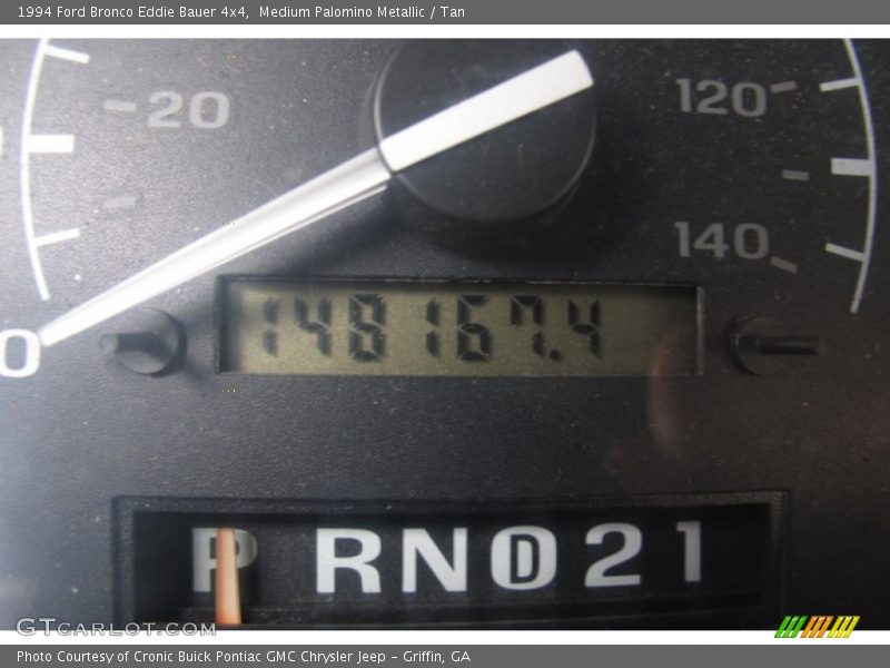 Medium Palomino Metallic / Tan 1994 Ford Bronco Eddie Bauer 4x4