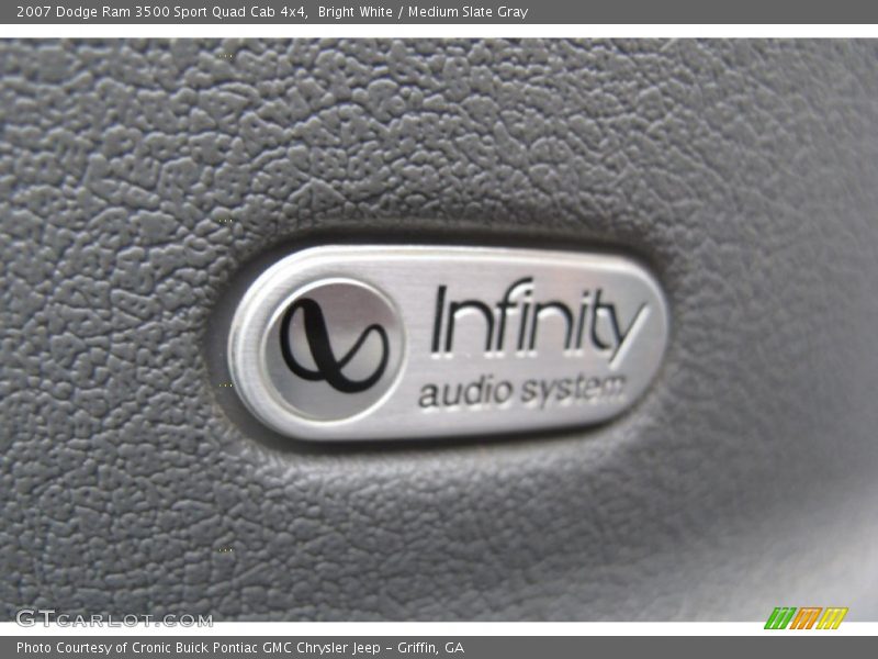 Bright White / Medium Slate Gray 2007 Dodge Ram 3500 Sport Quad Cab 4x4