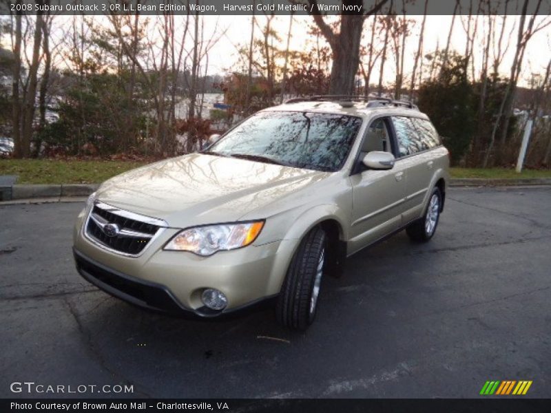 Harvest Gold Metallic / Warm Ivory 2008 Subaru Outback 3.0R L.L.Bean Edition Wagon