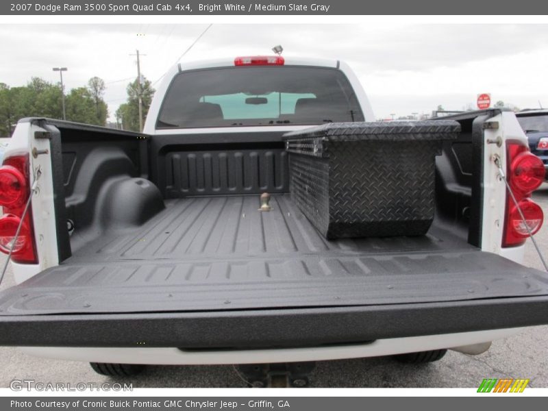 Bright White / Medium Slate Gray 2007 Dodge Ram 3500 Sport Quad Cab 4x4