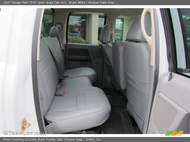 Bright White / Medium Slate Gray 2007 Dodge Ram 3500 Sport Quad Cab 4x4